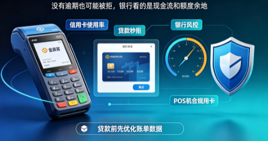金赢客POS机：信用卡使用率超70%=贷款秒拒？
